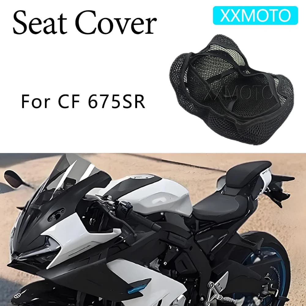 Per CFMOTO 675SR CF 675SR 675 SR Coprisedile per moto Tessuto isolante termico Traspirante 3D Cuscino di protezione antiscivolo