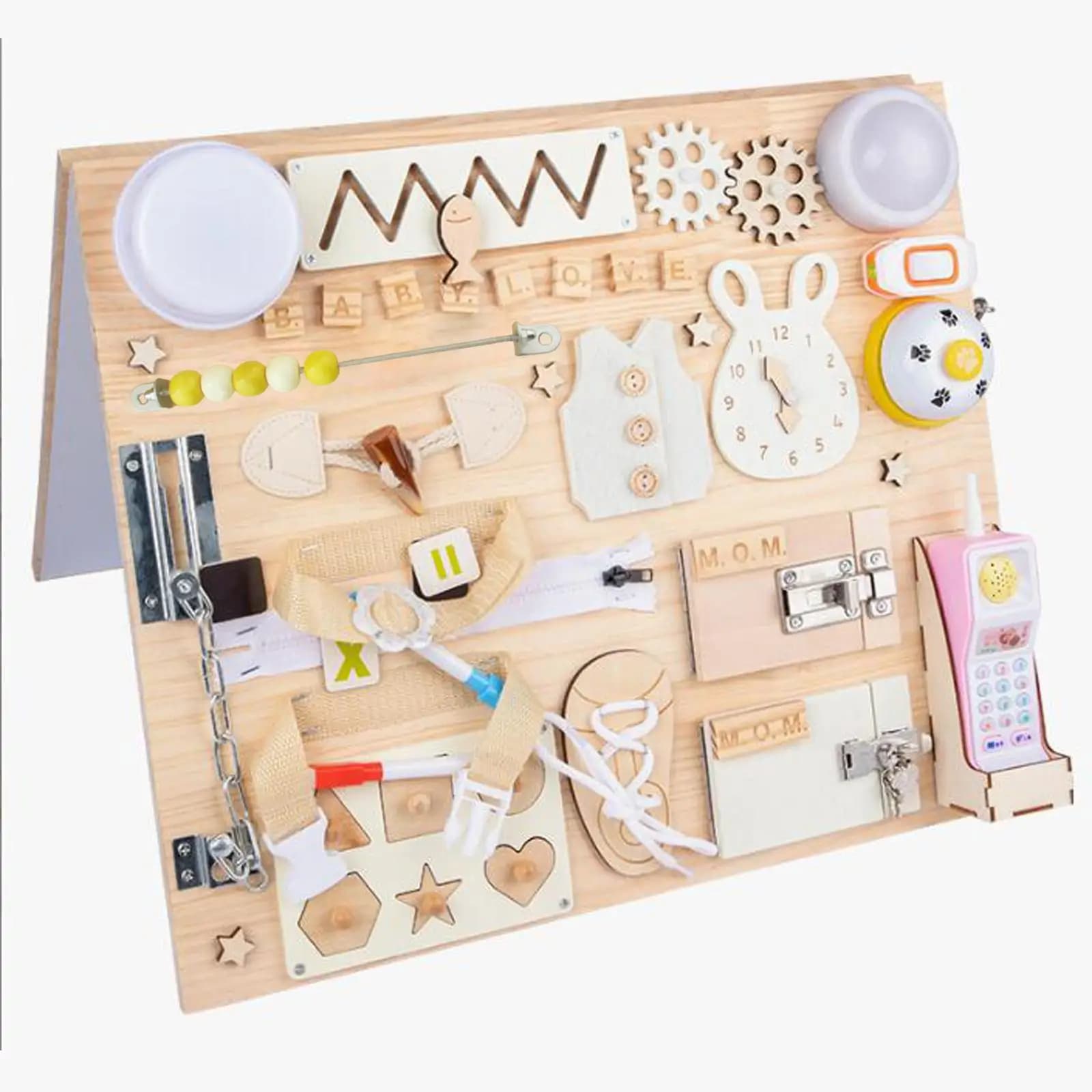 Accessori per Tavola delle Attività Montessori, Abaco con Perline per Contare, Gioco Educativo Sensoriale per Bambini, Casa e Scuola