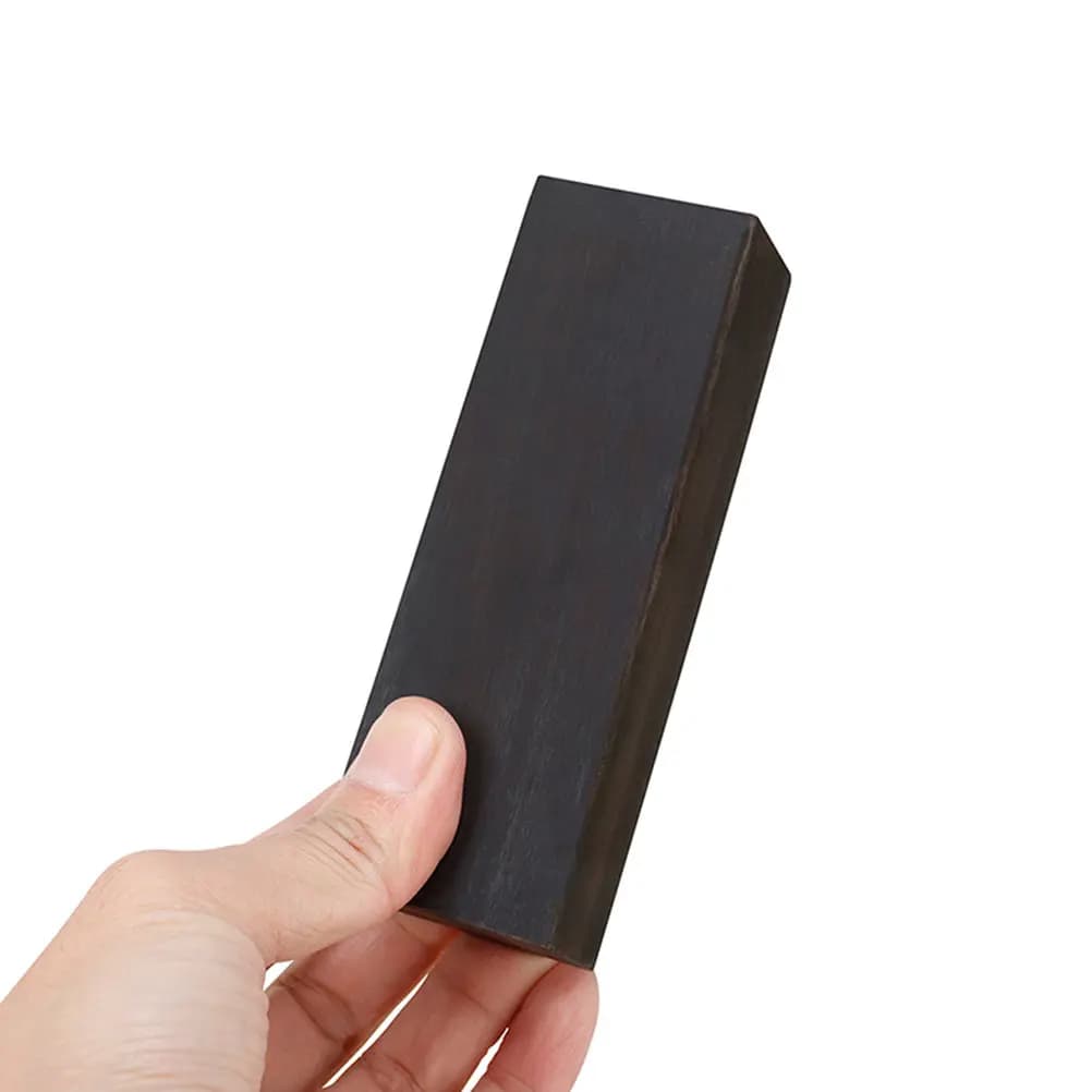 Blocco in Legno di Ebano Nero per Riparazione Chitarra, Parte Fai-da-te, Decorazione Manico Strumento, Accessorio Intarsio in Legno Duro, Impugnatura Confortevole Naturale