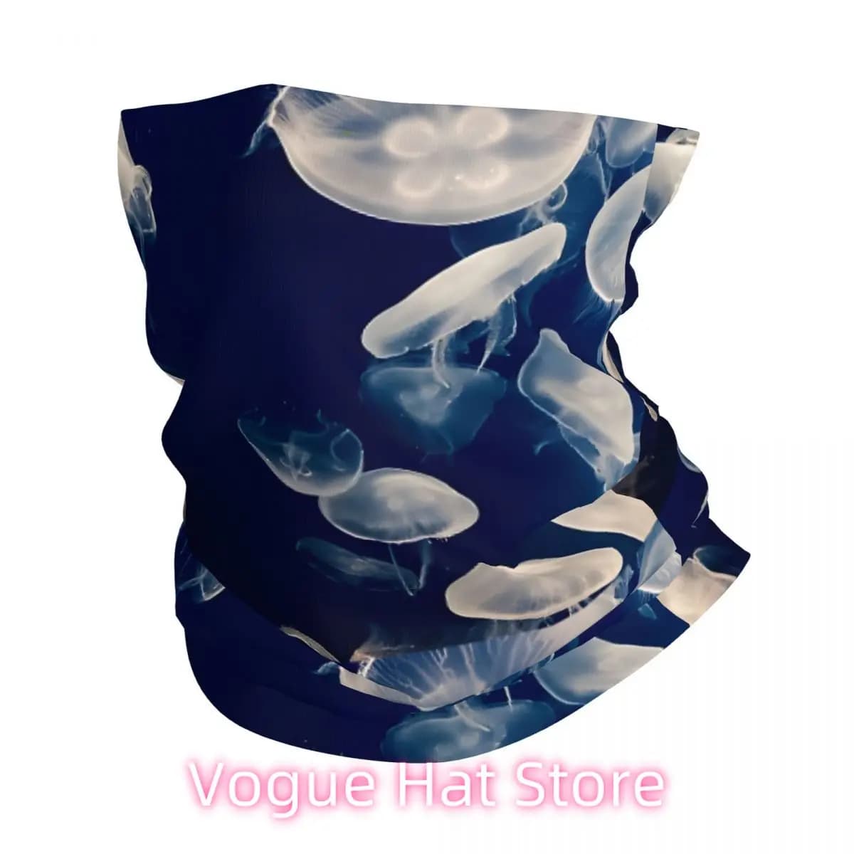 Medusa eterea Bellezza acquatica Tappetino da bagno Bandana Copri collo Sciarpa avvolgente stampata Multiuso Ciclismo Equitazione per uomo Unisex Sottile