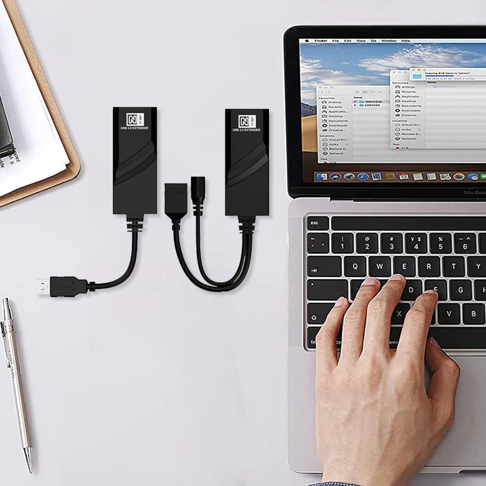 Cavo di prolunga Ethernet da USB 2.0 a RJ45, supporta il trasferimento dati veloce a 480 Mbps, adatto per supporti per laptop e utilizzo con power bank portatili