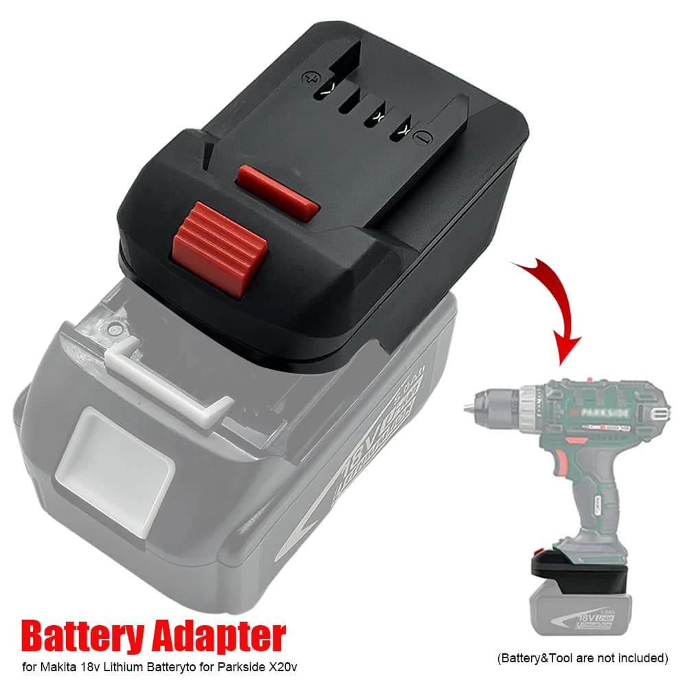 Battery Adapter Converter for Makita 18V Lithium Battery to for Lidl Parkside X20V Li-Ion Power Tool Accessories(NO Battery )