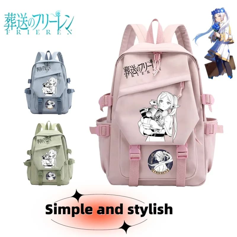 Frieren: Beyond Journey's End Anime Merchandise Modello bidimensionale del fumetto Zaino comico Borsa da scuola per studenti Regalo unisex