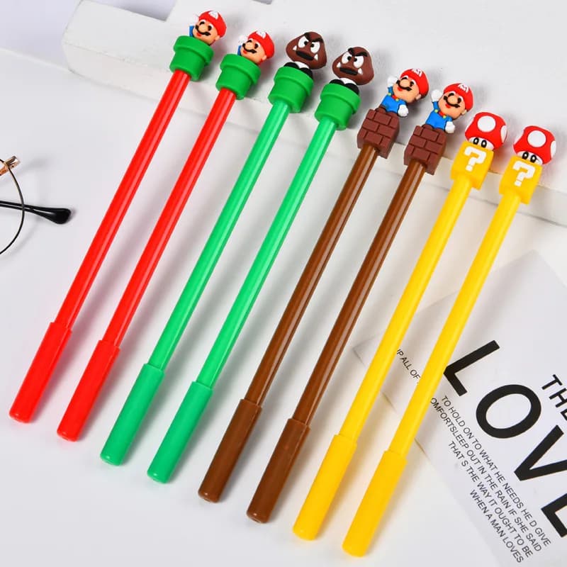 10/20pcs Cartoon Pens Cute Cartoon Gel Pens Boys Girls Suitable for Writing Tools Kawaii School Supplies Stationery Gift