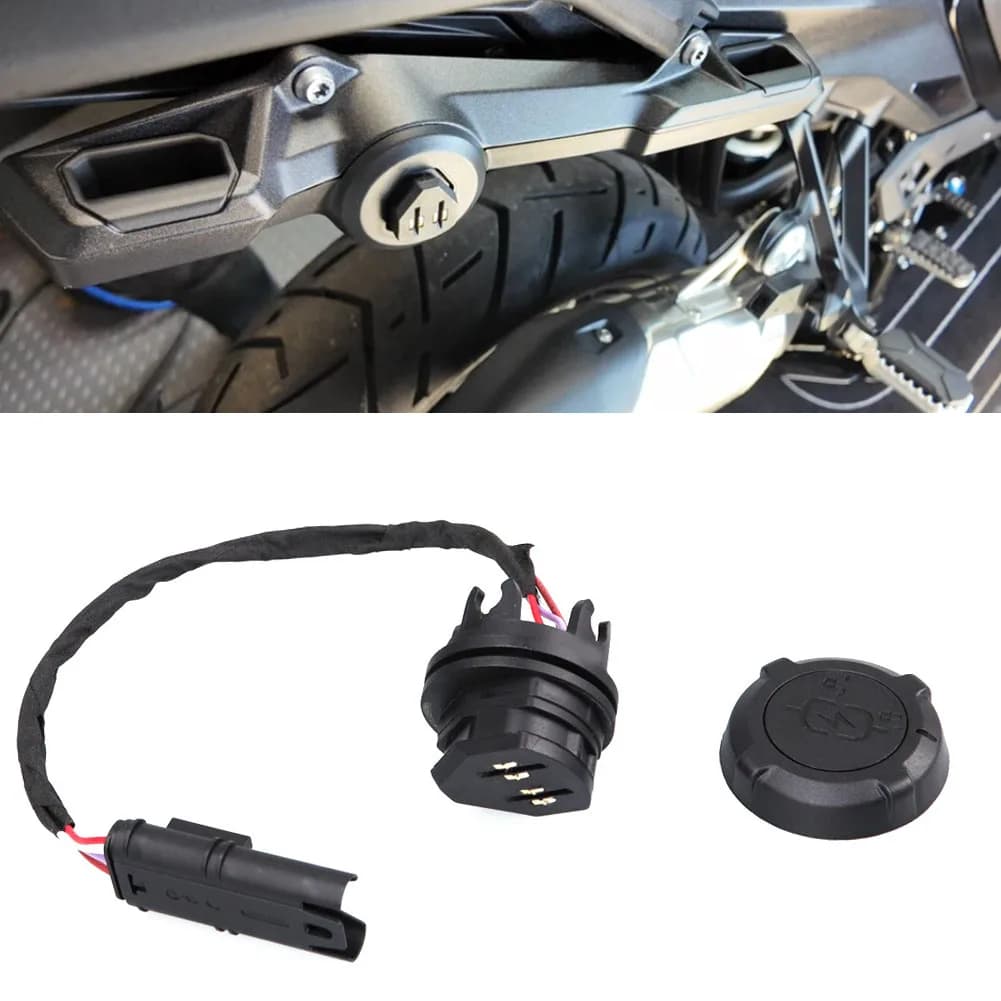 Adattatore caricabatterie USB per moto, portapacchi posteriore con interfaccia USB per BMW R1300GS 2023, C400X, C400GT 25, accessori