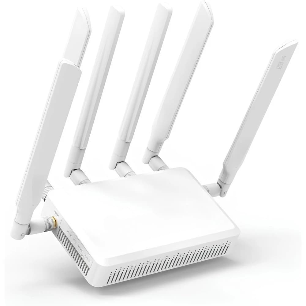 Router Wi-Fi 6 con Gateway Cellulare 5G per Casa e Camper con Antenne Staccabili, Dual SIM, Certificato T-Mobile AT&T IoT, Spedizione dagli Stati Uniti