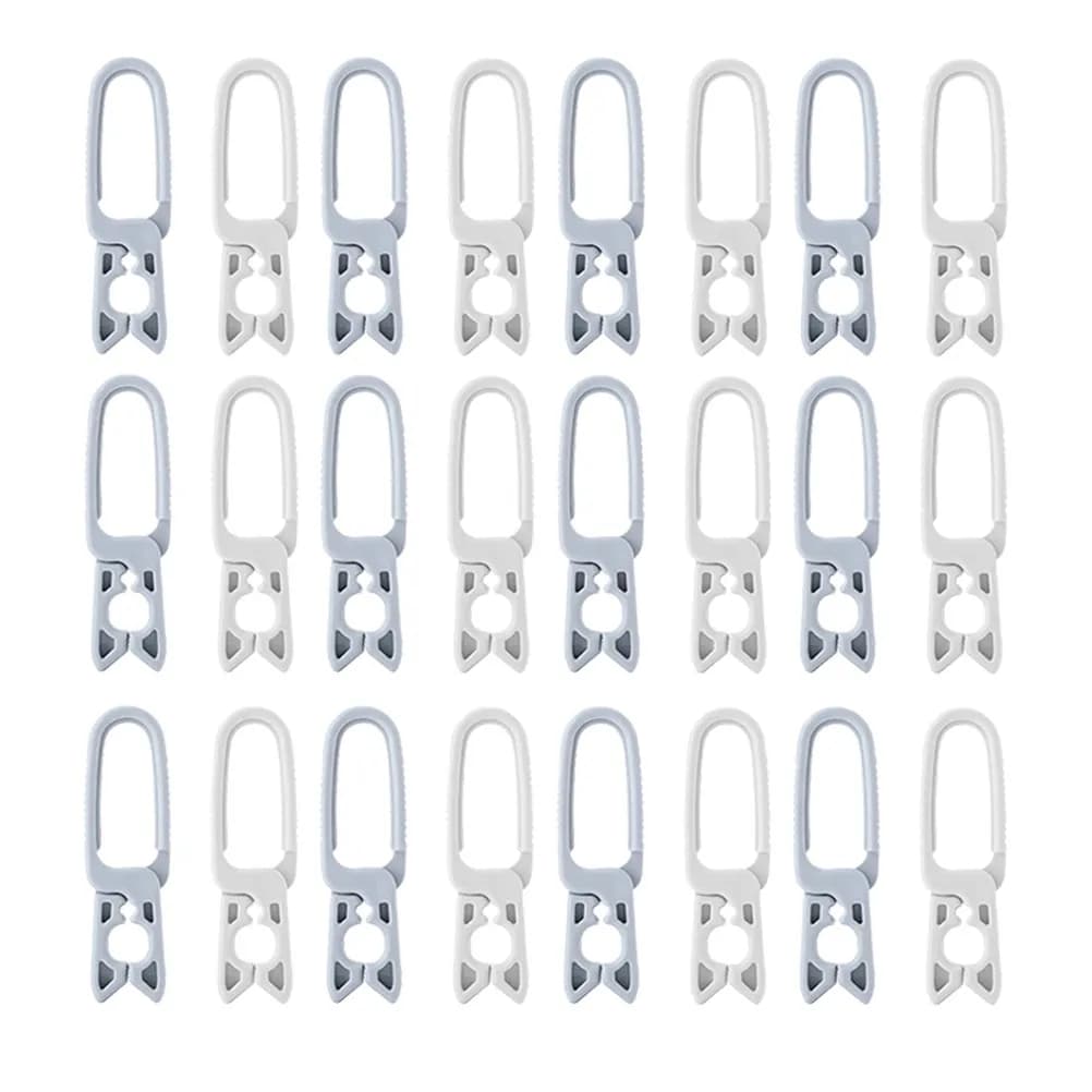 24 plastic reusable clothes clips, durable towel clips, socks, scarves, clothes, beach blankets