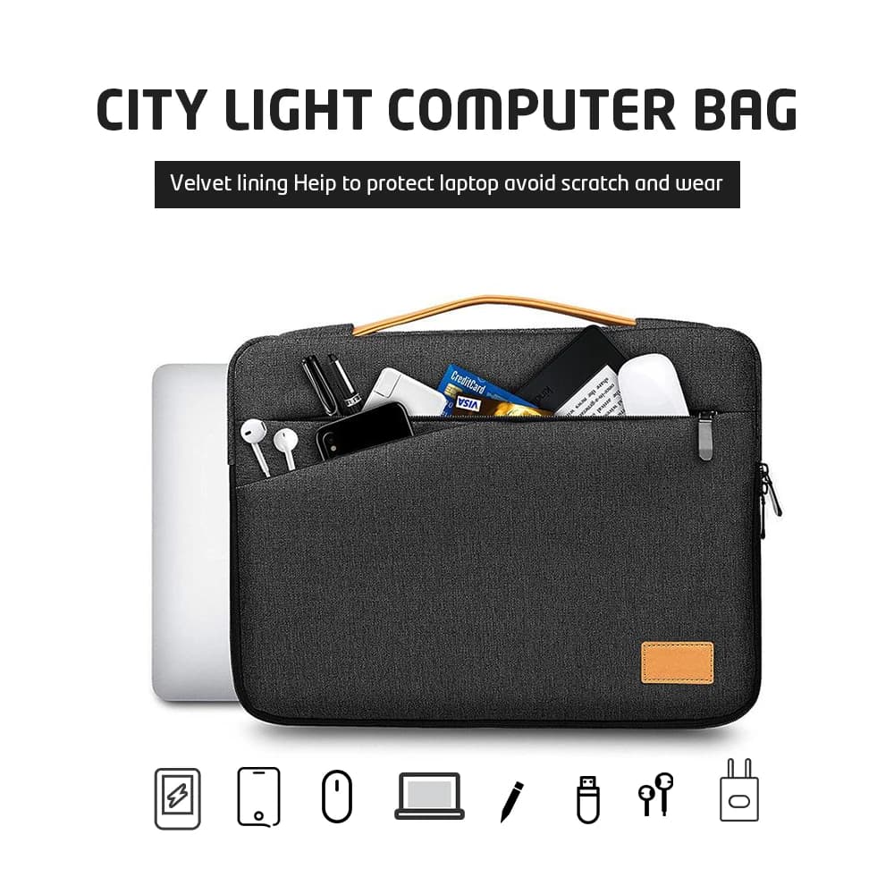 Custodia per laptop, borsa per notebook da 14-15,6 pollici per MacBook M1 Air Pro, HP, Acer, Xiaomi, Huawei, Lenovo, valigetta per computer