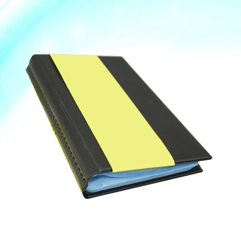 Porta Biglietti da Visita in PVC Antigraffio Leggero e Sicuro per 120 Carte - Organizer per Passaporto e Documenti Aziendali
