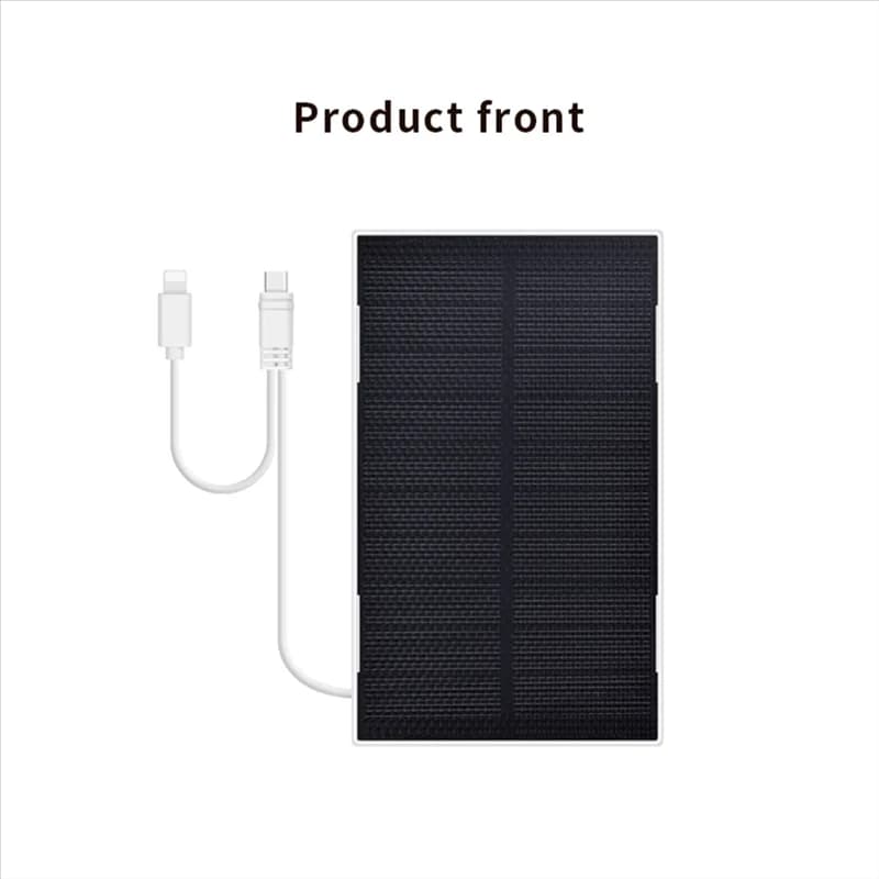 ABSE-Caricatore da pannello solare per telefono cellulare Mini pannelli solari portatili da 2 W con cavo di ricarica 2In1 IP65 per campeggio con zaino in spalla