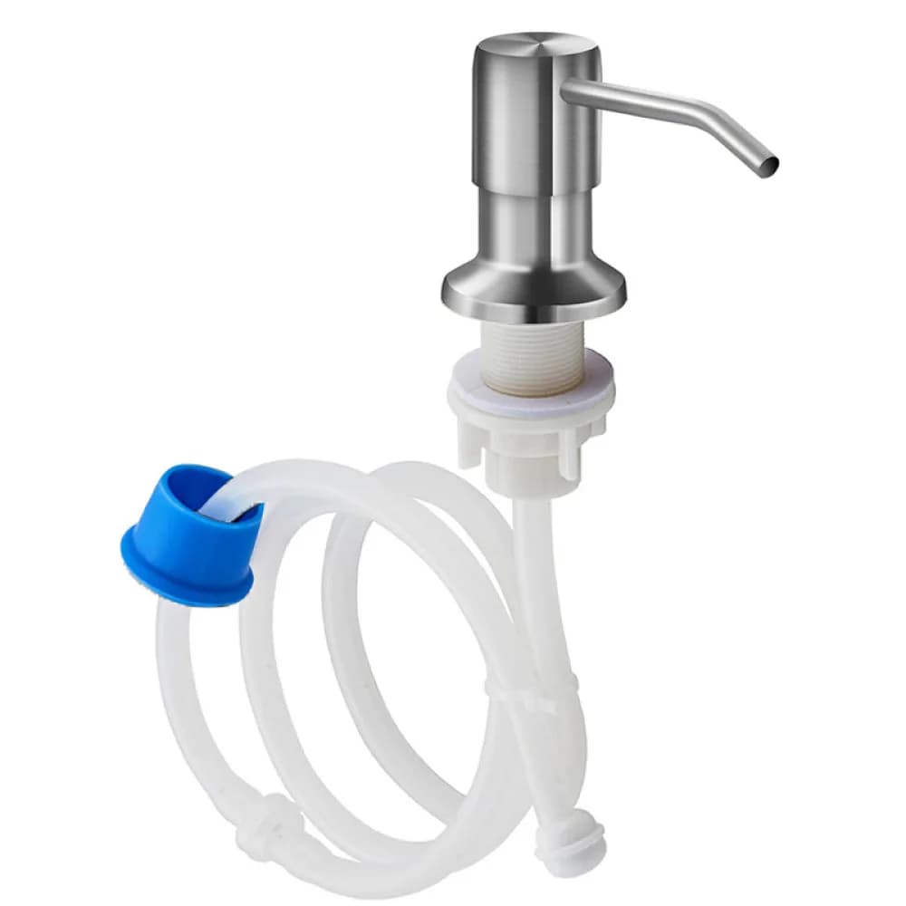 Durable Stainless Steel Kitchen Sink Soap Dispenser Pump With Extension Tube Manual Press For Liquid Hand Cleaning