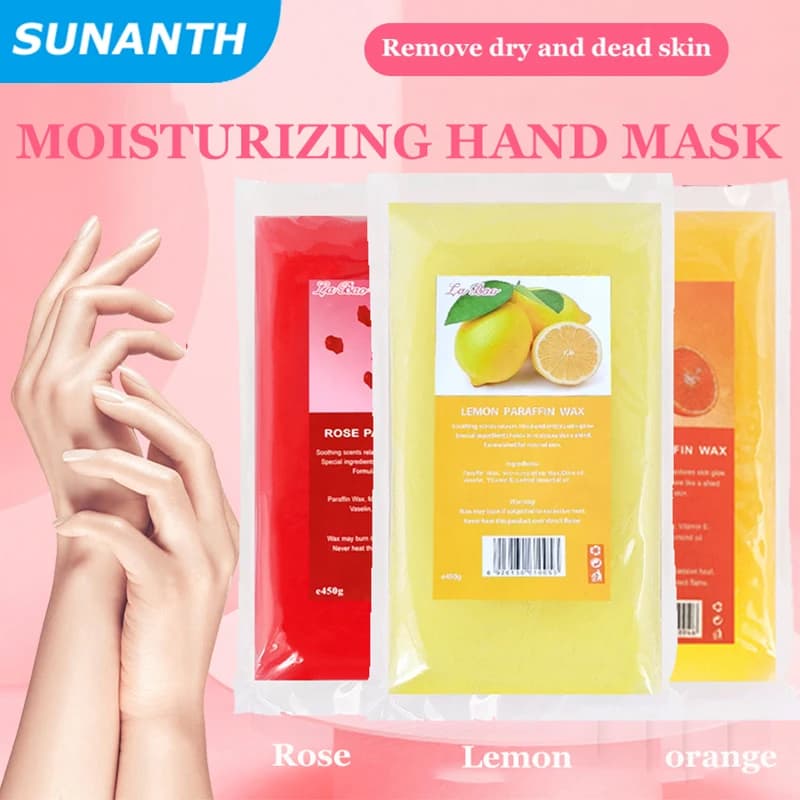 Peel off Maschera di cera per le mani Idratante Nutriente Esfoliante Pellicola per le mani per la cura delle mani Trattamento di paraffina 200g/450g