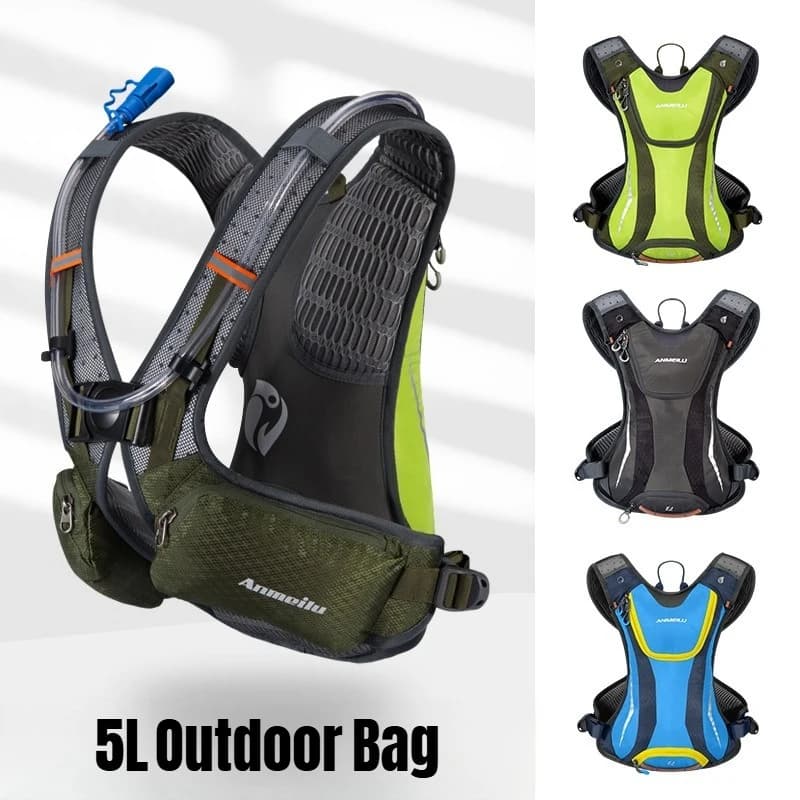 Hiking hydration backpack Bicycle bag Light running backpack Cycling bag Bicycle accessories with helmet net