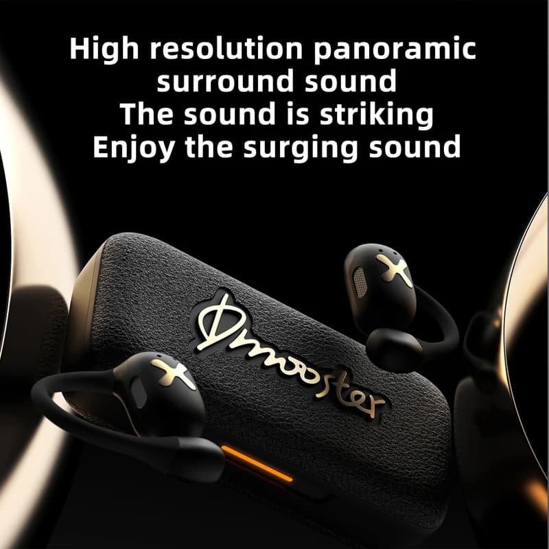 DMOOSTER D73 OWS Auricolari Bluetooth Aperti Non In Ear Trasmissione direzionale DSP Amplificatore digitale Anti perdita di posizionamento del rumore