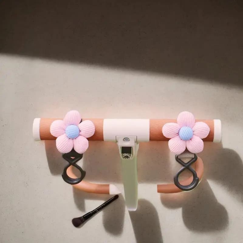 Gancio per passeggino Fiore dolce Carrello per bambini Ombrello Borsa appesa Gancio ad anello per riporre Accessori per riporre forniture per neonati