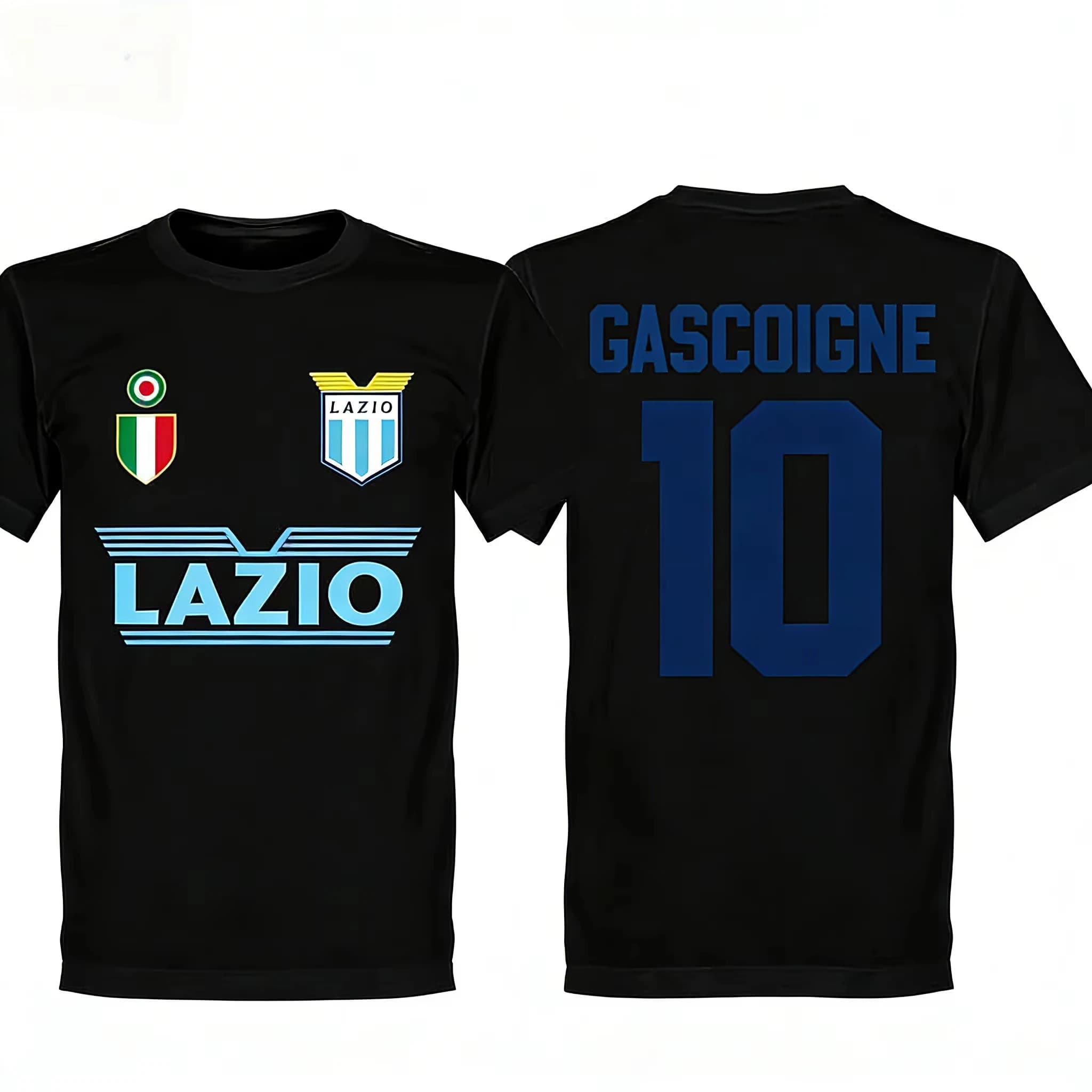 Summer Lazio Gaspone 10-Man Football Series 2026 Spring-Summer Cotton High-Quality Men's and Women's T-Shirts