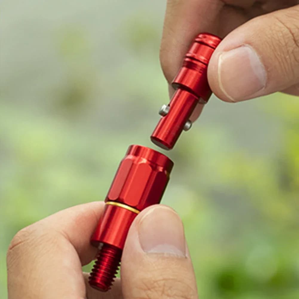 Adattatore per testa di guadino Vite per guadino per pesci anti-rotazione Prevenire i pesci che corrono Pesca Atterraggio Accessori per la pesca con arpione