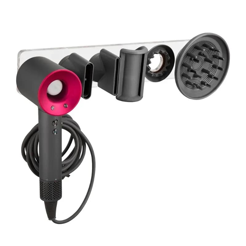 Bathroom Wall Hanging Magnetic Hair Dryer Holder Nozzles Storage Bracket Multifunctional Hair Dryer Rack for Dyson Hair Dryer