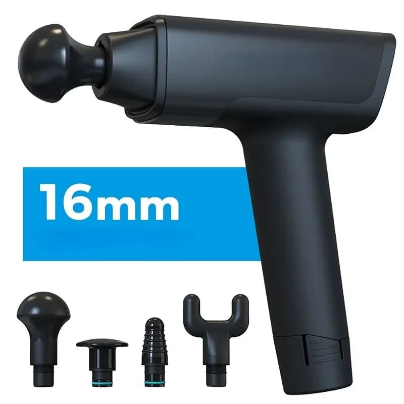 16 mm deep tissue muscle massage gun / The best sports percussion massage gun for electric wireless body