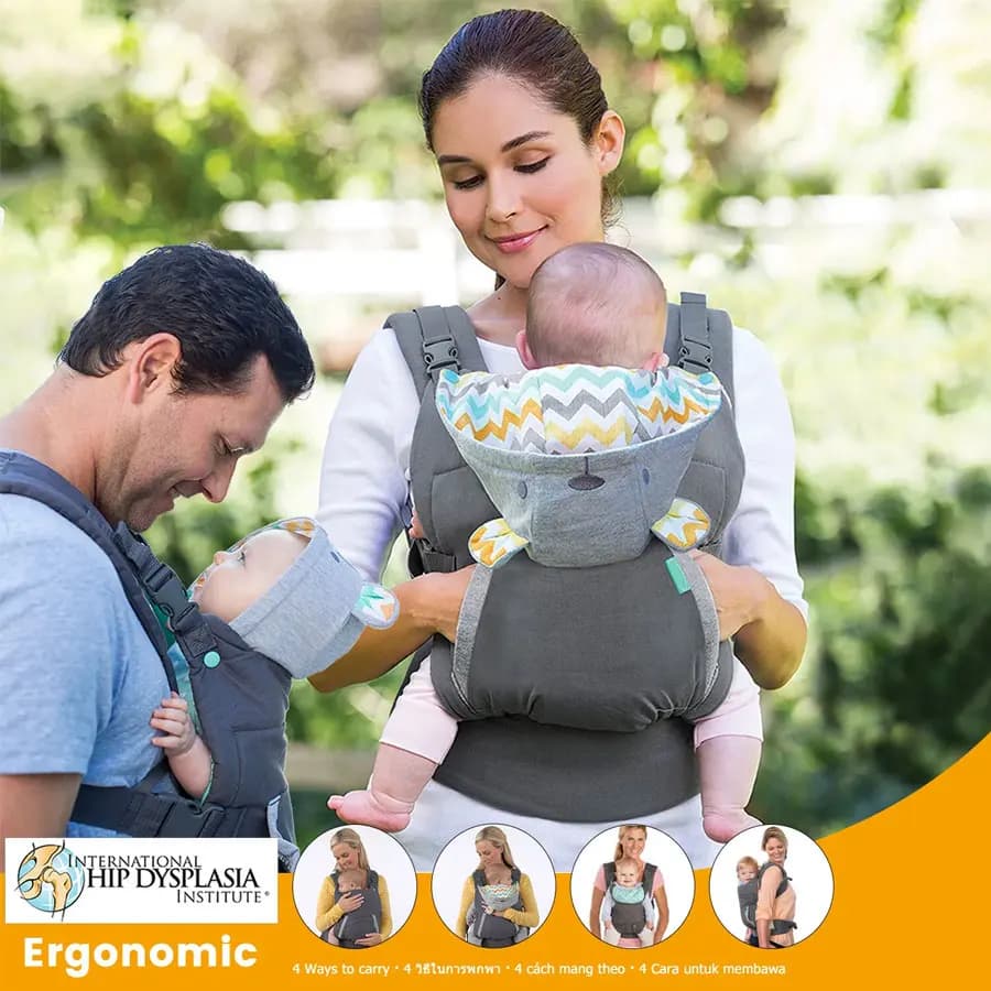 Marsupio per bambini che abbraccia il fronte Zaino portatile per bambini Felpa con cappuccio multifunzionale addensata Marsupio stile canguro