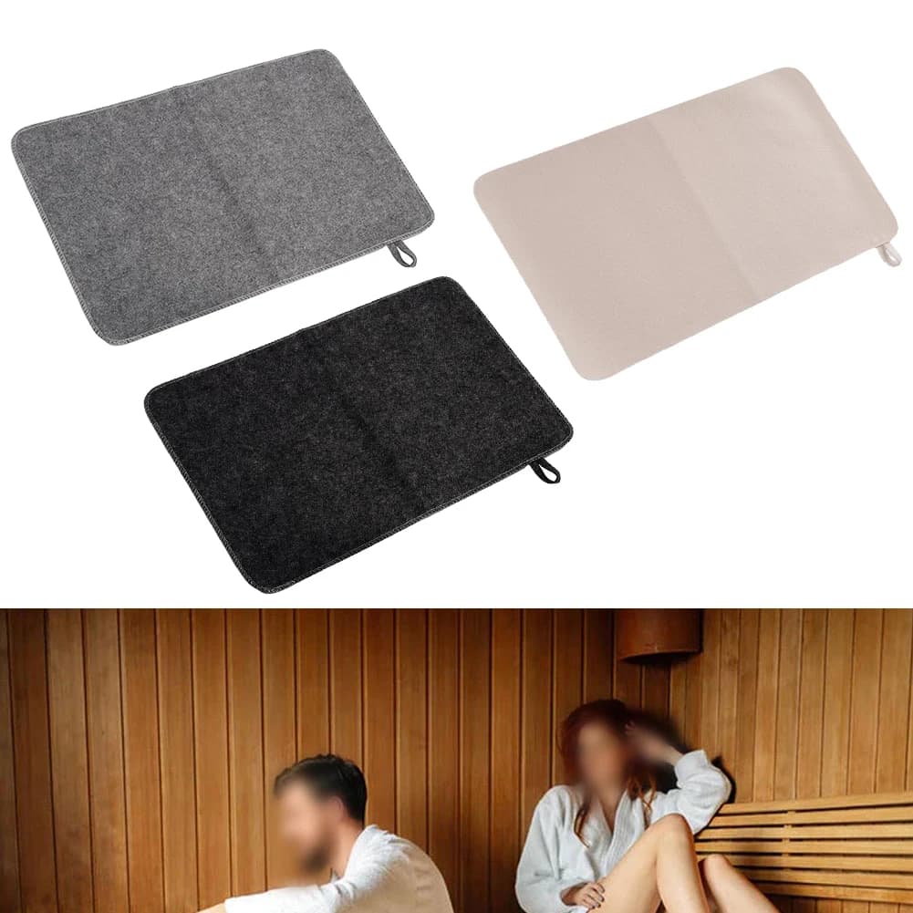 Tappetino in feltro per sauna e doccia, assorbente, per SPA, bagno e sedia doccia, per sauna, bagno e doccia