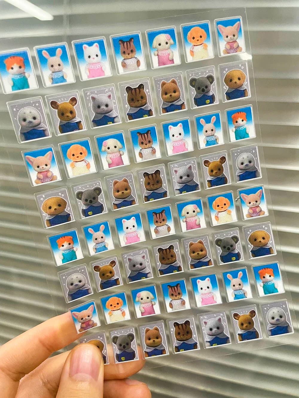Kawaii Pvc Rilakkuma Senbel Famiglia Nail Art Stickers Cutebear Impermeabile Scrapbook Notebook Decorazione del telefono cellulare Adesivi