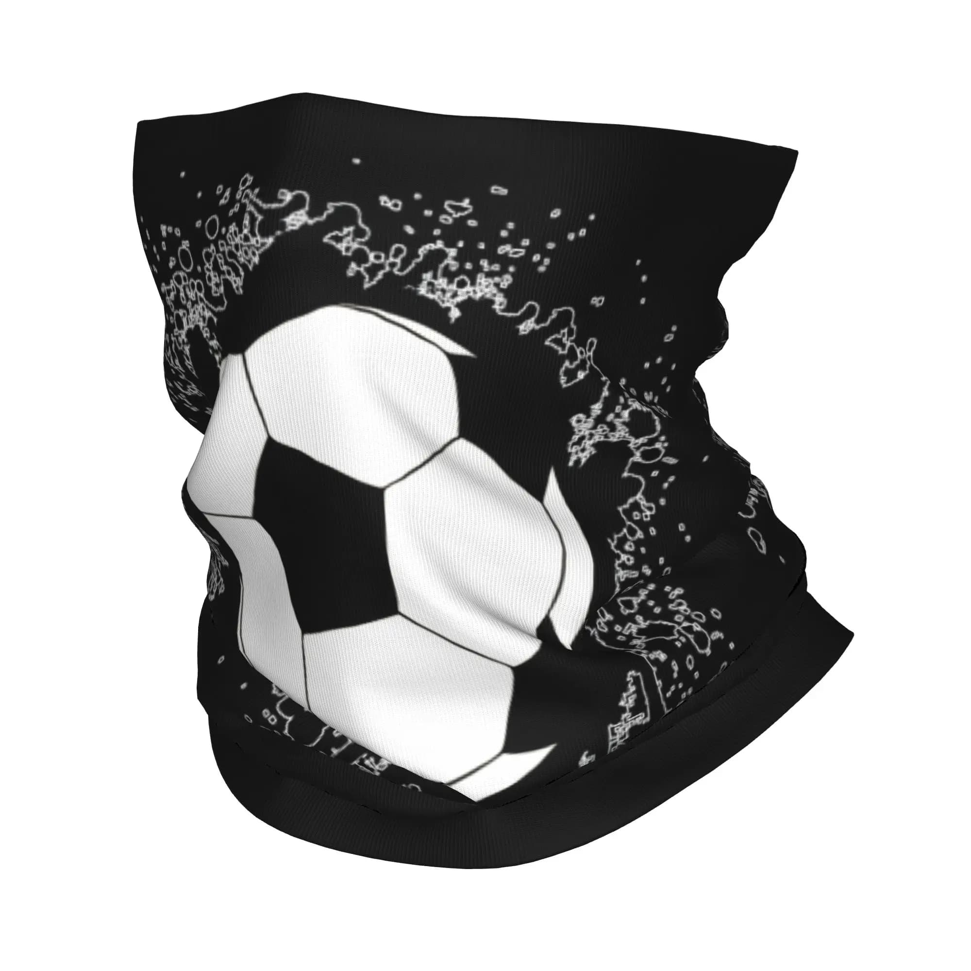 Bandana con Motivo Calcistico Personalizzato, Protezione UV, Sciarpa per il Viso, Copricollo per Uomo e Donna, Fascia per Capelli, Balaclava Tubolare per Appassionati di Calcio