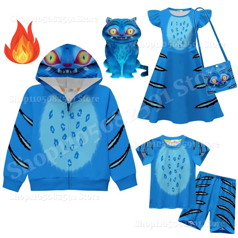 Kpop Demon Hunters Costume Bambini Kawaii Tiger Anime Figure Ragazzi Ragazze Stampa T Shirt Pantaloncini Cappotti Abbigliamento Cartoon Regali di compleanno