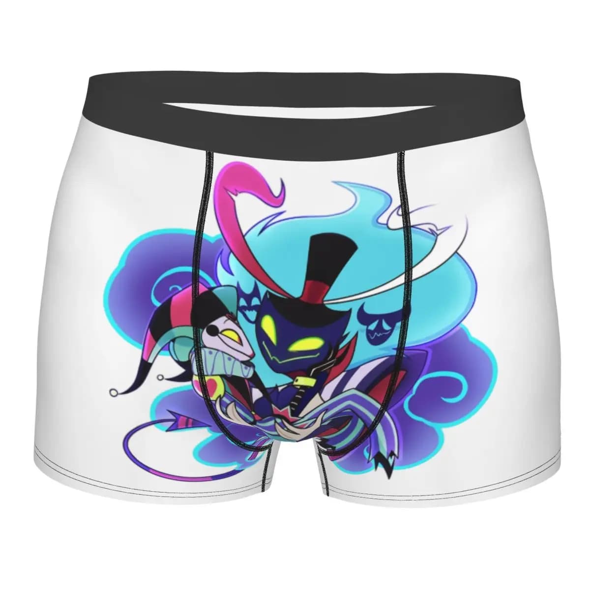 Intimo personalizzato Helluva Boss Fizzarolli da uomo, boxer elasticizzati