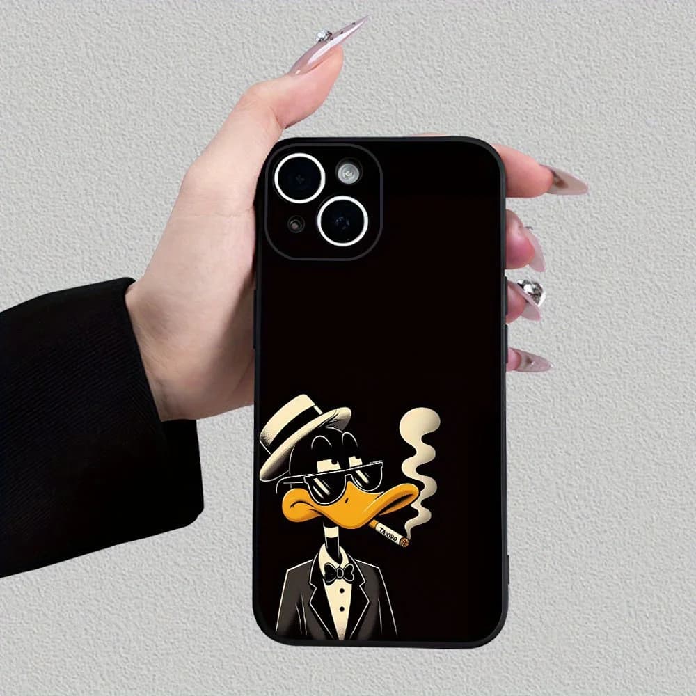 Creative hot-selling duck pattern phone case for iPhone 17 16 15 14 13 12 11 Pro/ Max/Plus all-inclusive matte soft case