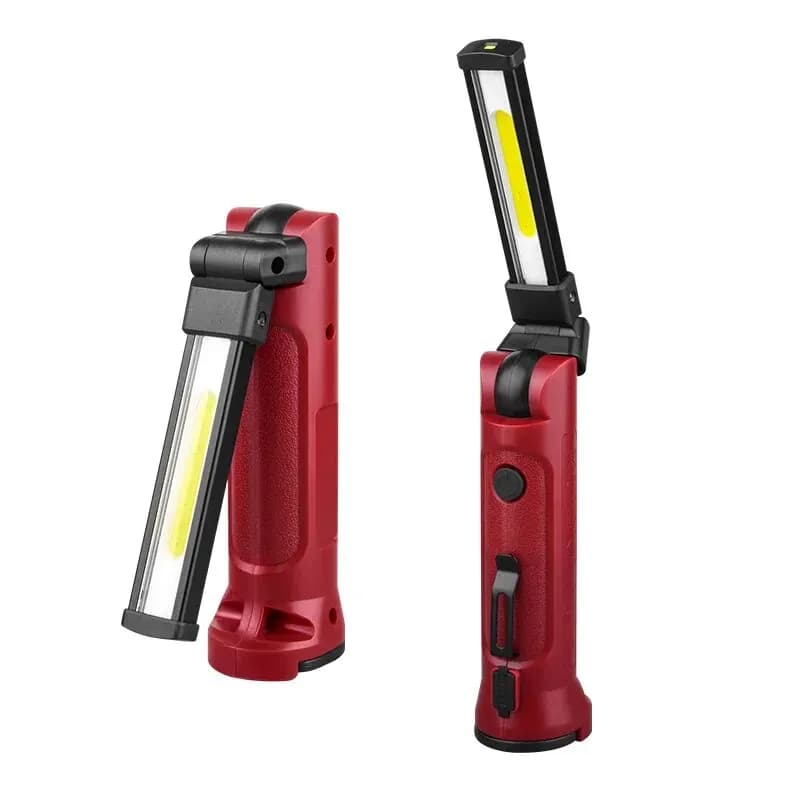 COB Work Light torcia pieghevole a 180 ° USB ricaricabile portatile da campeggio faretto di riparazione di emergenza con gancio a sospensione magnetico