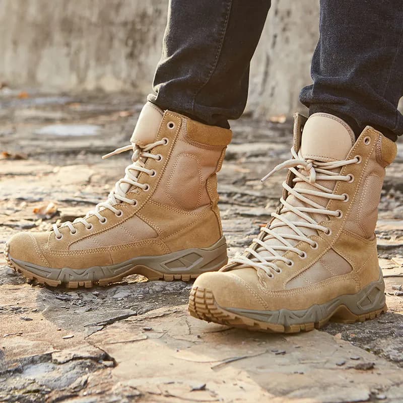 Scarpe da Trekking e Lavoro Unisex 36-46, Sneakers Alte Casual per Sport all'Aperto, Allenamento nel Deserto, Stivali alla Caviglia