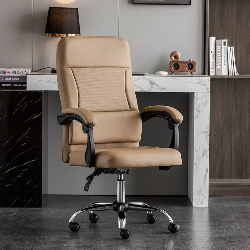 Sedia con ruote in pelle Sedia da gioco moderna comoda e regolabile Sedia da gioco ergonomica di design Cadeira De Escritorio Mobili carini