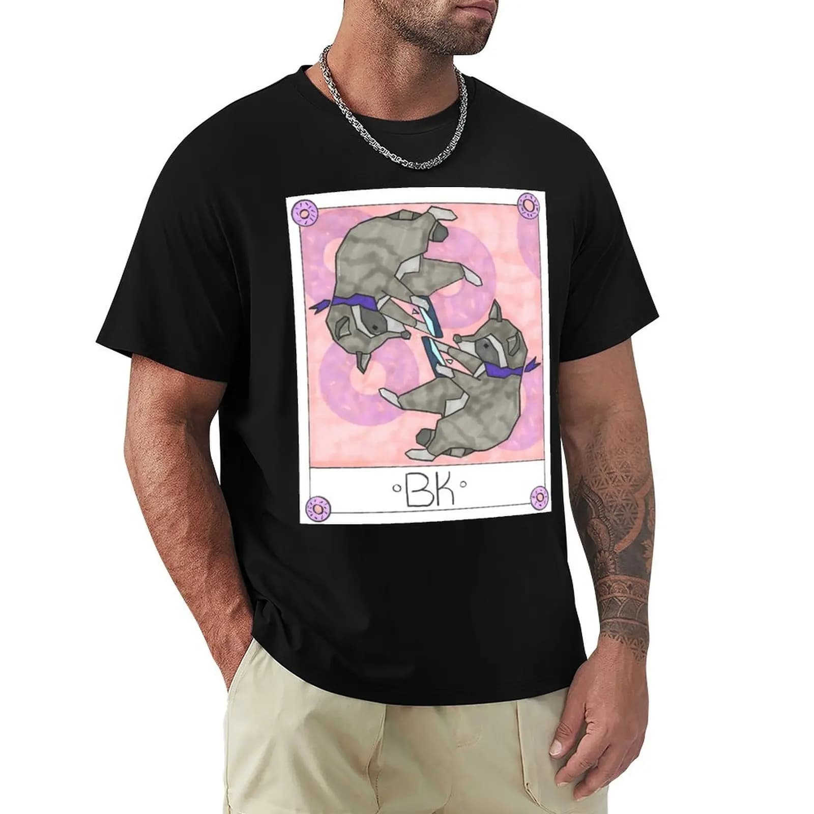 Donut County Tarot Cards - T-shirt Bk T-Shirt sportiva da palestra di grandi dimensioni