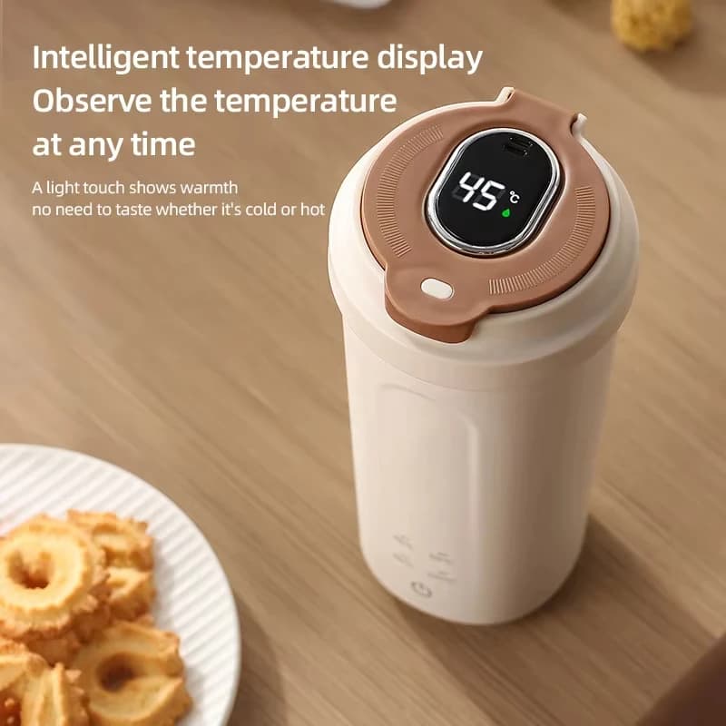 450 ml portable electric kettle Water kettleTravel Thermo Pot Smart teapot with temperature adjustment with LED display