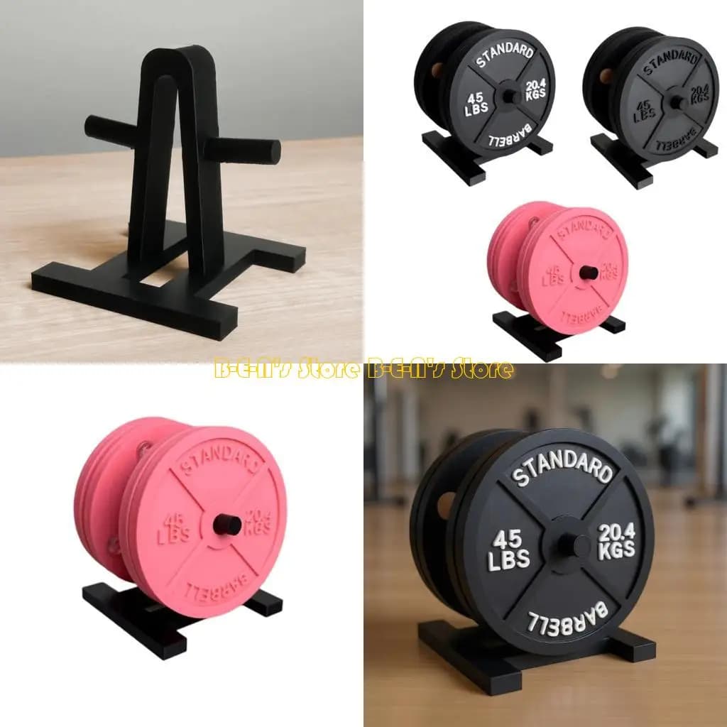Y1AD Barbell Bumper Plate Weight Plate ABS Cup With Storage Stand To Keep Table Organized