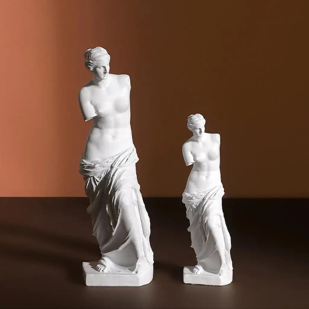 Statuetta in Resina della Mitologia Greca, Moderna Scultura di Venere per Decorazione Casa, Ornamento da Tavolo Estetico