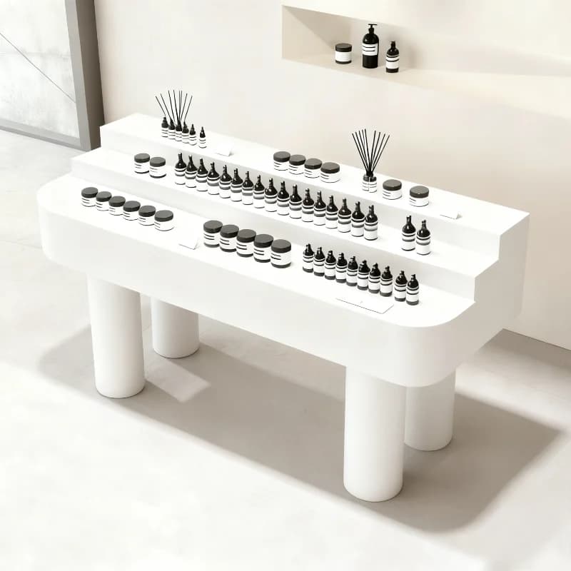 Nuovo Nakajima Display Table Olio Essenziale Aromaterapia Fragranza Tavolo Corpo Prodotti Per La Cura Della Pelle Display Prova Display
