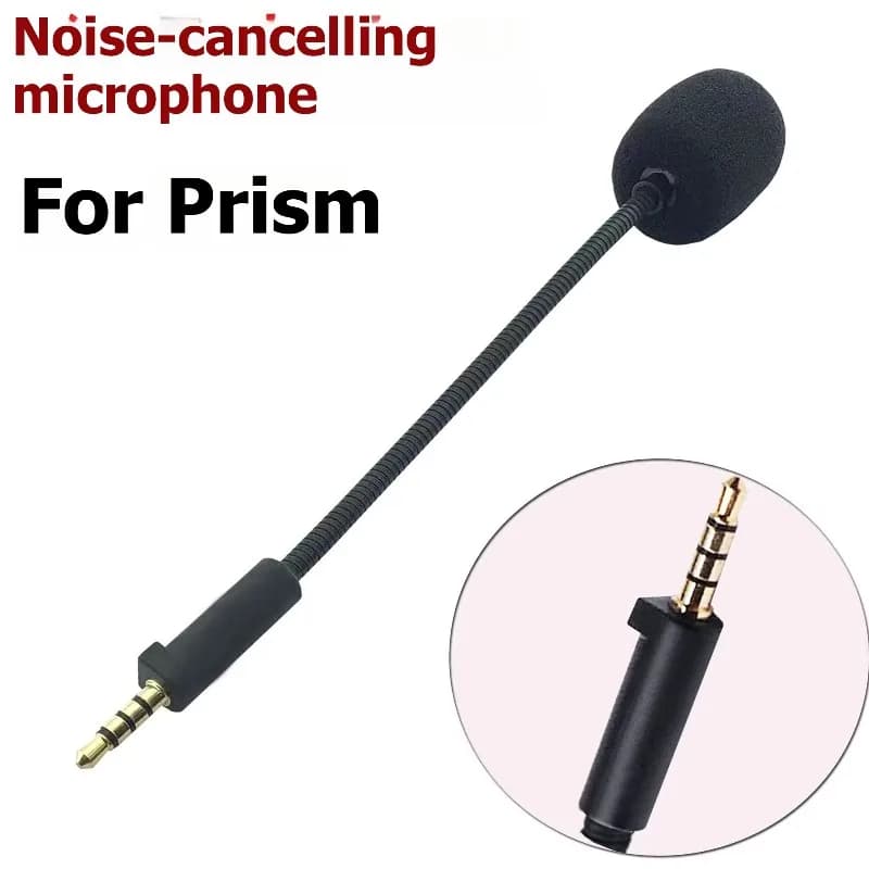 B49C For ASUS ROG Delta gaming headphones, detachable microphone with 3.5 mm rod, microphone replacement with noise cancellation