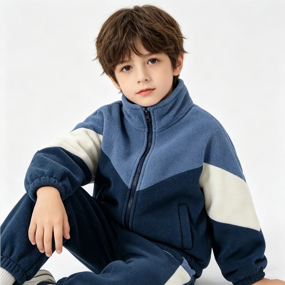 Baby Toddler Boys Jackets and Coats Kids 1 to 2 3 4 5 6 7 Years Blue Korean Winter Polar Fleece Warm Outerwear Children Clothing