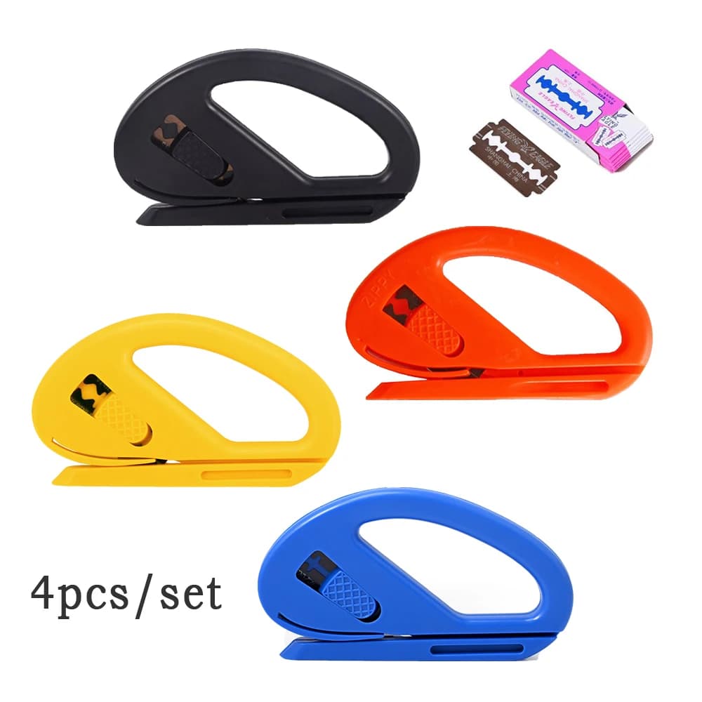 EHDIS 4pcs taglierina professionale per vinile per Auto con lama di ricambio da 10 pezzi strumento per il taglio di pellicole in fibra di carbonio per Auto Tint Window Wallpaper Knife