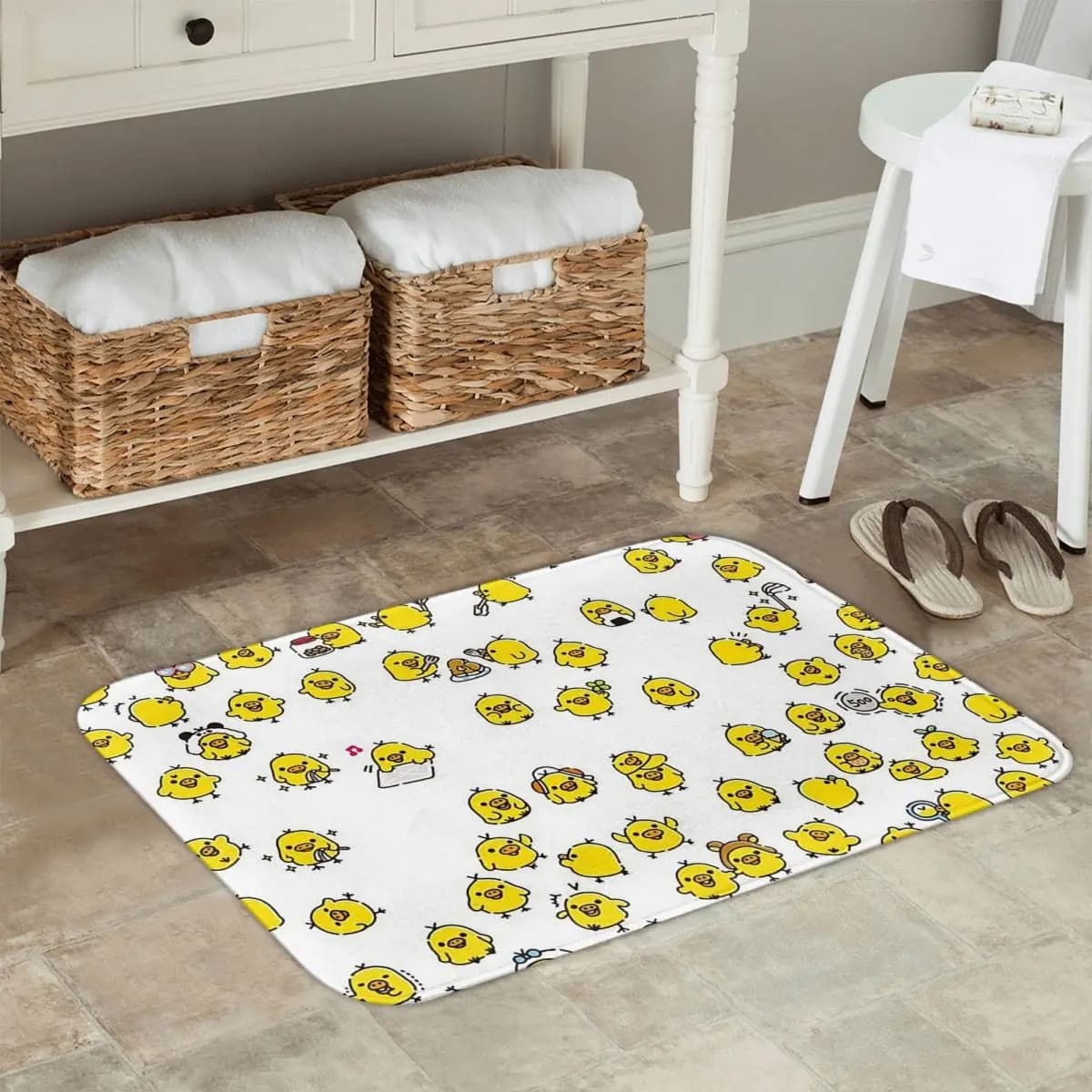 Nice model Kiiroitori Rilakkuma Zerbino Kitchen Entrance Mat for the house Non-slip carpet for bath mats