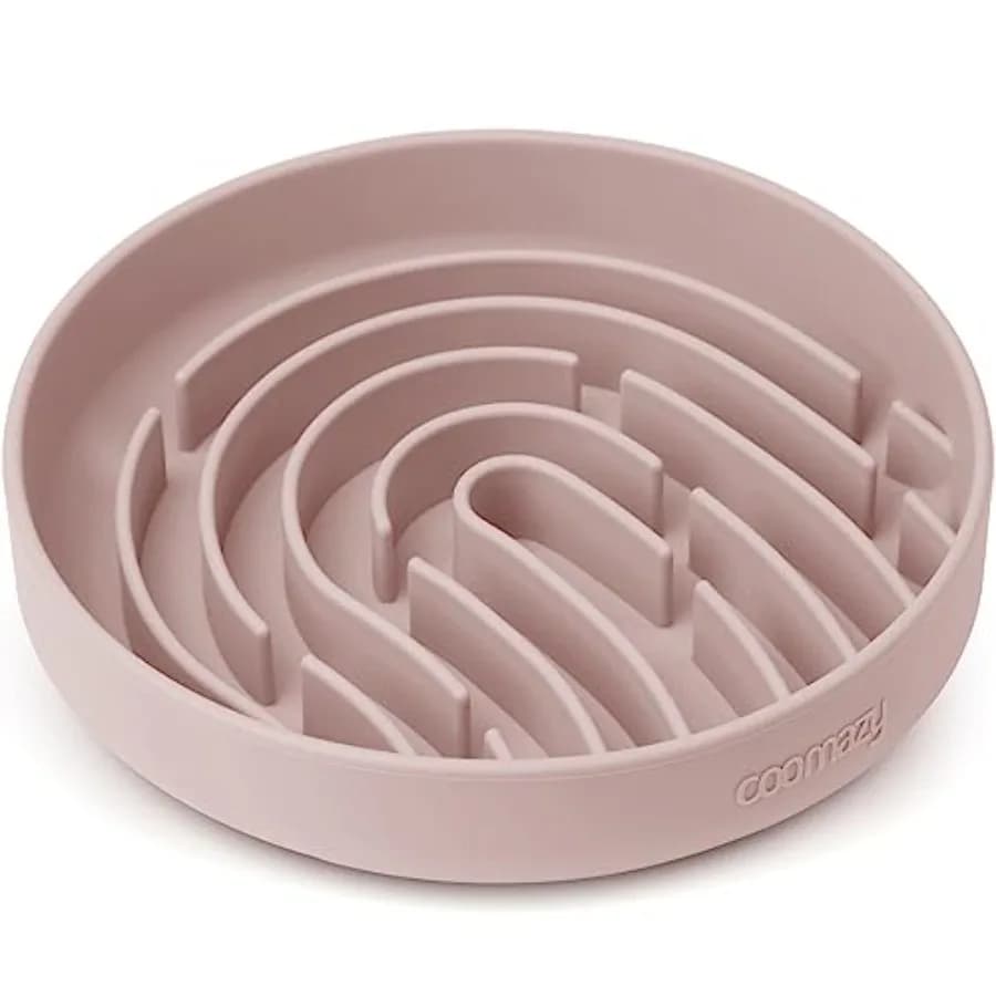 Large Silicone Slow Feeder Dog Bowls, Interactive Puzzle Toy for Pets Food Training, Keeps Dogs Busy, Prevents Puppy Overeating