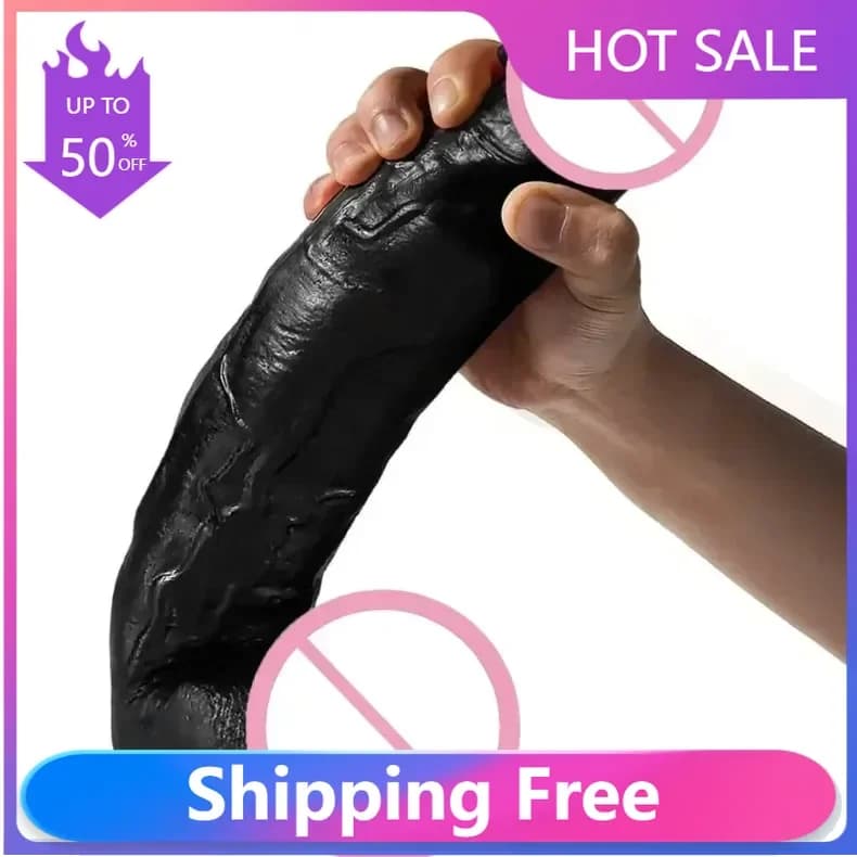 X-Mas X-MAS 12 pollici dildo fallo enorme grande dildo realistico pene in silicone con ventosa punto G stimolare giocattoli per donna Dr
