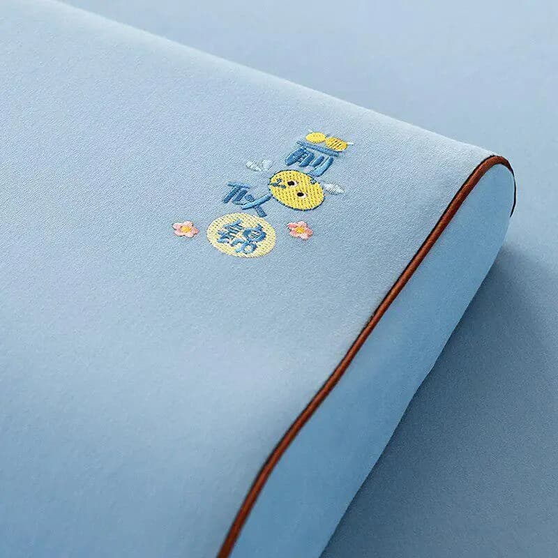 Warm Cotton Latex Pillowcase Flannel Adult Memory Pillowcase Student Neck Support Pillow Core Cover Modern Simple Style
