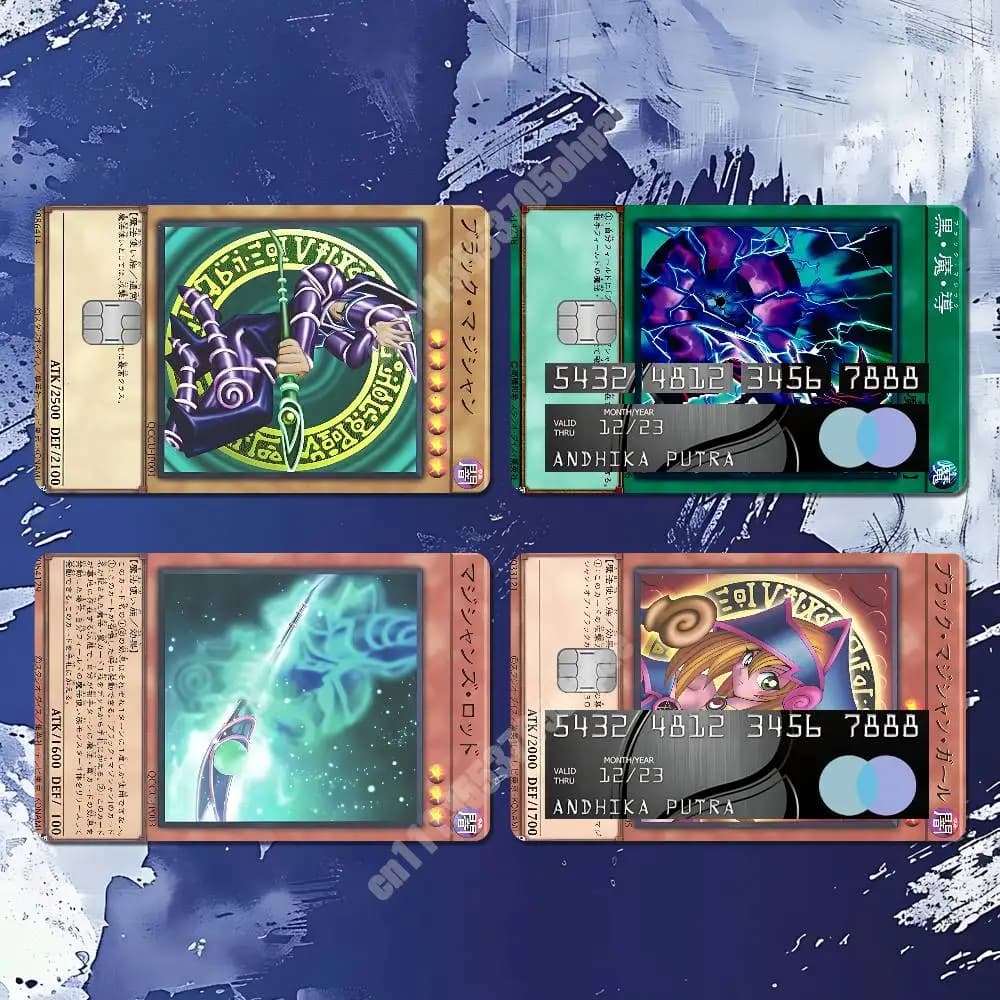 Dark Magician Yu-Gi-Oh Game Sticker for NFC ID Card Film Skin Creative Upgrade Collection Credit Bank Card