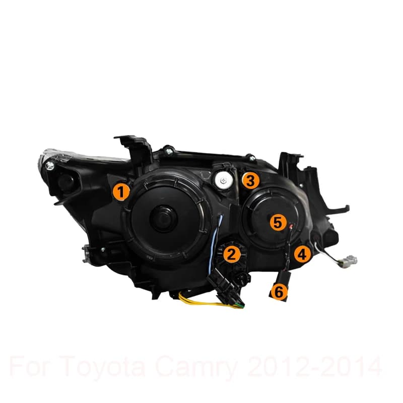 Car Styling per Toyota Camry Fari 2012-2014 Camry V50 LED Faro DRL Hid Lampada frontale Angel Eye Bi Xenon Accessori