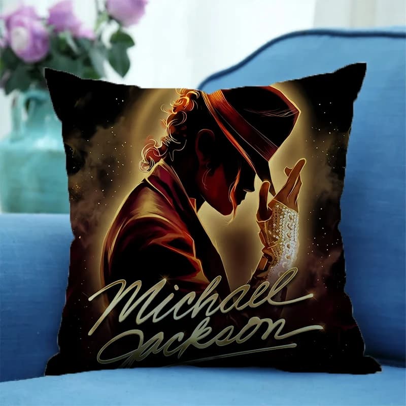 Federe per cuscini di Michael Jackson, federe per cuscini con personaggi dei cartoni animati, federe per cuscini carine, decorazioni per la casa, camera da letto, regalo di compleanno