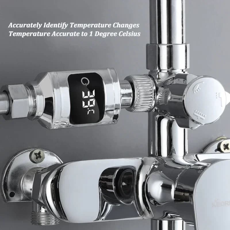 Vasca da bagno rubinetti doccia termometro ad acqua elettricità Display a LED vasca da bagno in ABS Monitor della temperatura dell'acqua per la doccia domestica nuovo