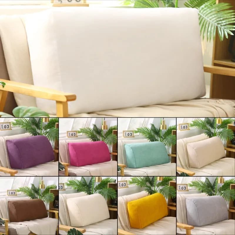 70x35x17cm Bed Triangular Cushion Chair Bedside Living Room Combination Office Chair Reading Pillow Household Decor
